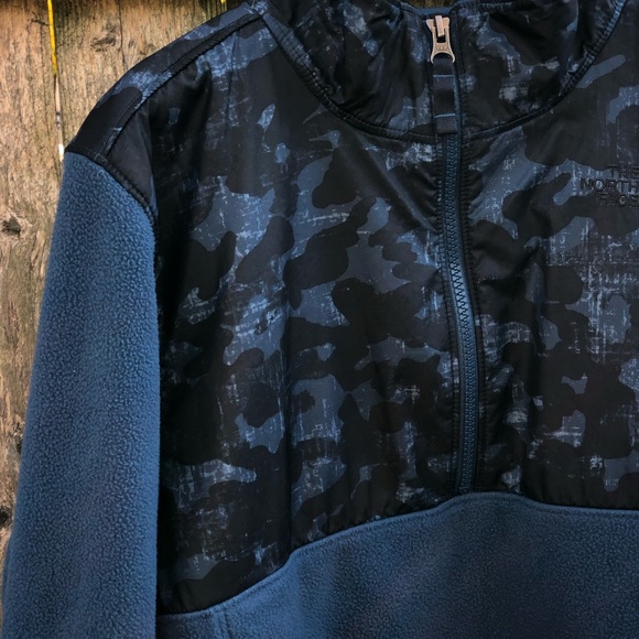 The north face fleece camo half zip jacket for boys - Picture 5 of 7